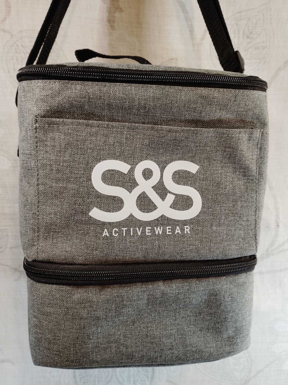 Leed's Gray Double-Compartment Lunch Tote Bag W/ S&S Activewear